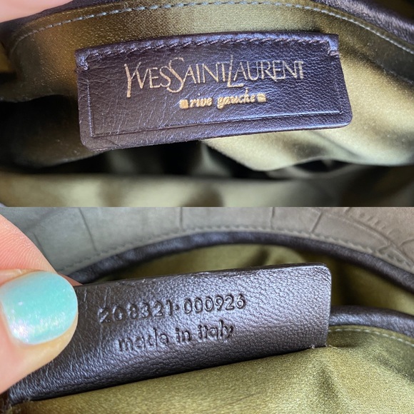 Yves Saint Laurent Crocodile Embossed Nubuck 32 Bag. - Picture 17 of 17